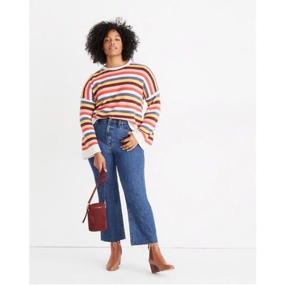 Madewell Multicolor Striped Crew Neck Sweater - Picture 4 of 11